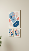 Powder Blue Abstract Art Print
