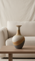 Handcrafted Ceramic Vase in Sand Glaze