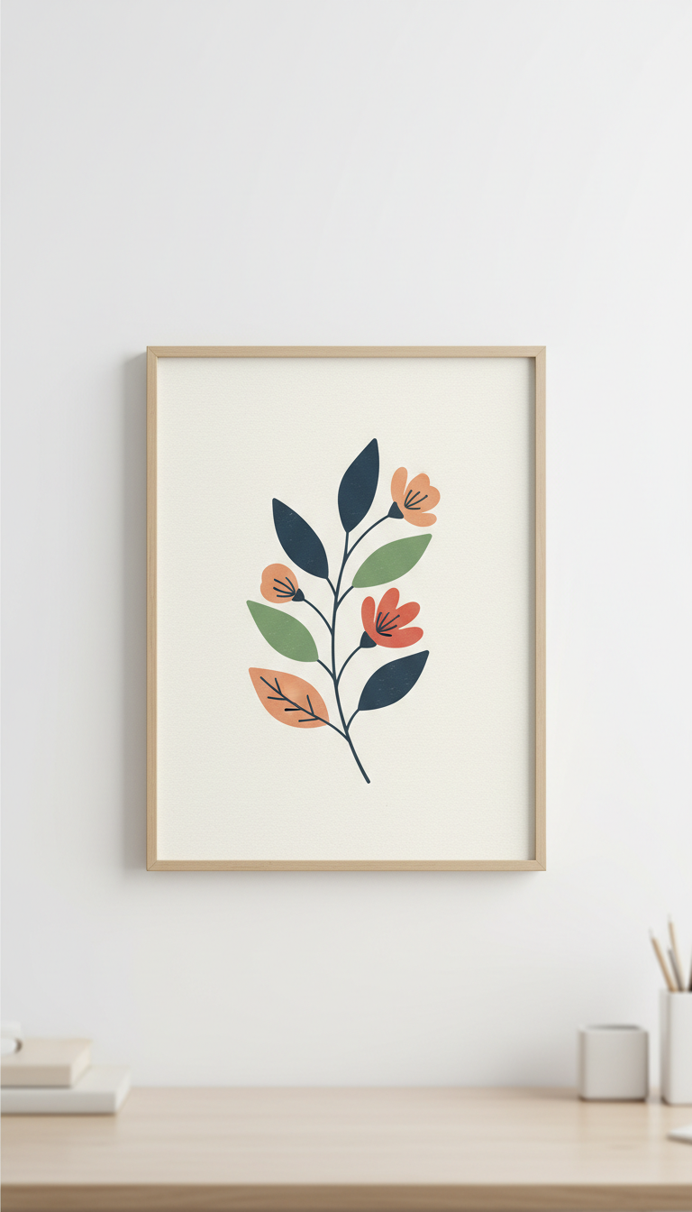 Minimalist Botanical Art Print